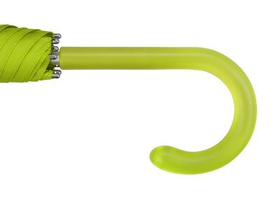 Зонт-трость механический с полупрозрачной ручкой, зеленый