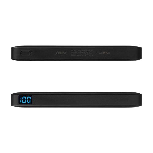 Внешний аккумулятор с цветной подсветкой Анкор Макс Плюс PD (Ancor PD Max Plus) 10000 mAh, черный